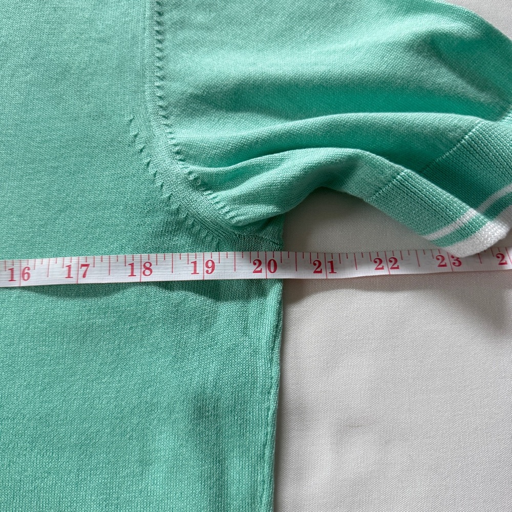 Hugo Boss Mint Green Knitted Short Sleeve Shirt - Picture 7 of 10